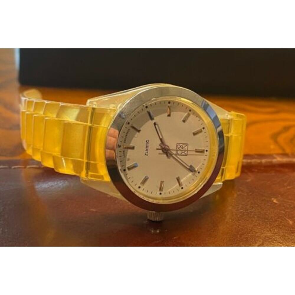 Women's 40mm Transparent Yellow Poly NY&C Watch